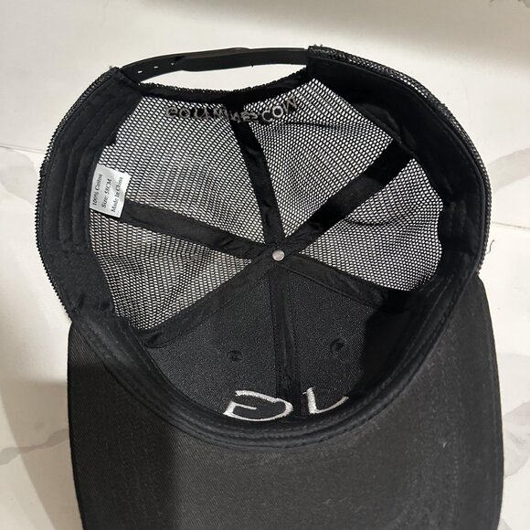 Joel Gott Wines Hat Cap Snap Back Black Trucker Embroidered Advertising Mens - Picture 5 of 6